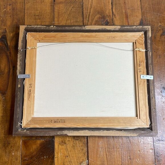 Framed Original Country Painting Signed N. Nichols - Picture 4 of 6